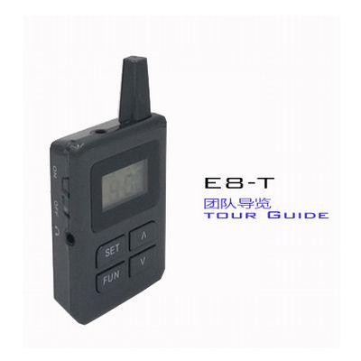 E8 Oor - de Hangende Bluetooth-van de het Systeem Zwarte Reis van de Reisgids Audiogids